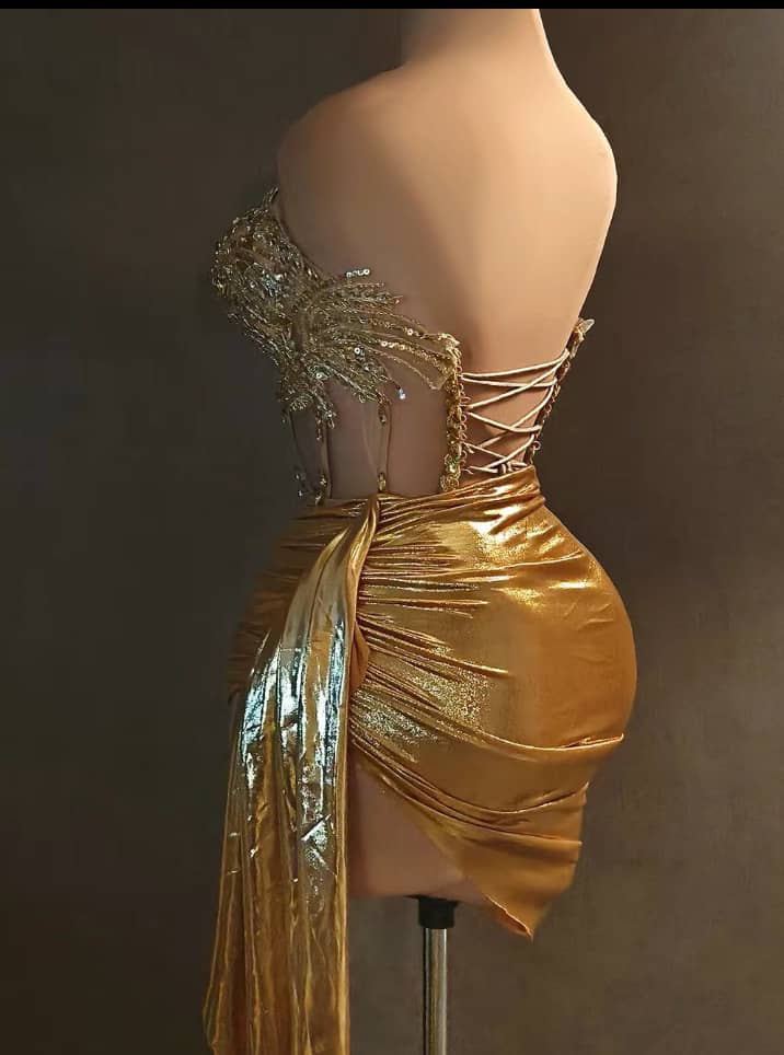 GOLD DIVA SKIRT SET